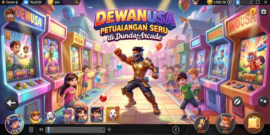 Tampilan gameplay seru dari DEWANUSA dengan beragam level yang menantang.