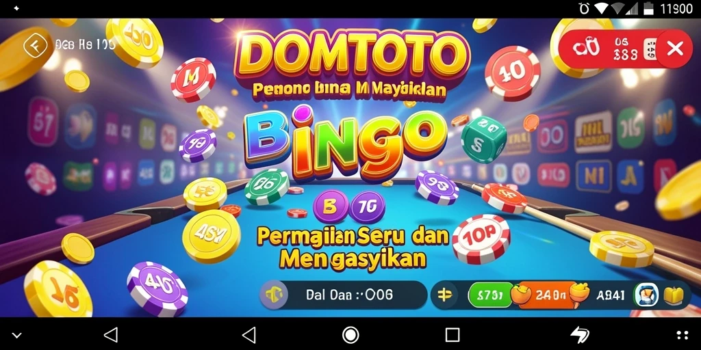 Tampilan gameplay DOMTOTO menampilkan kegembiraan permainan Bingo.