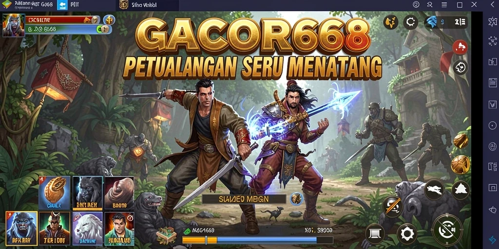 Gameplay GACOR668 menampilkan aksi petualangan yang menarik.