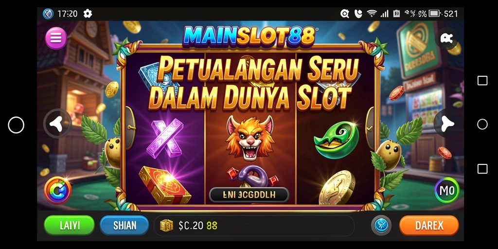Screenshot gameplay MAINSLOT88 menampilkan aksi petualangan yang mendebarkan.