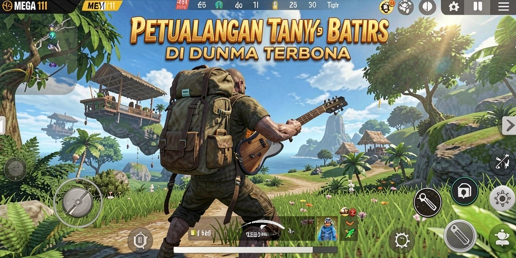 Tampilan gameplay yang menakjubkan di dunia terbuka MEGA111.