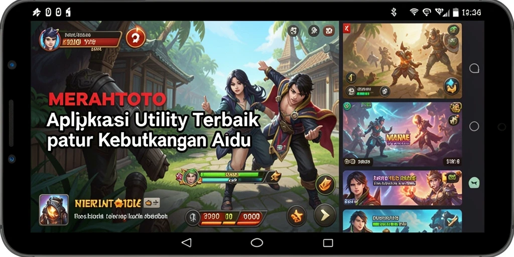 Tampilan antarmuka utama MERAHTOTO yang sederhana dan menarik.
