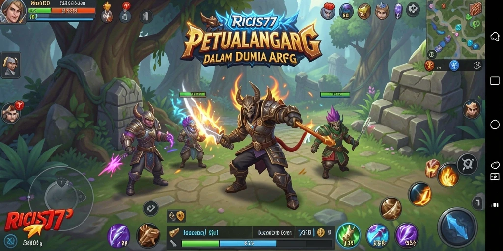 Tampilan gameplay seru dan interaktif dari RICIS77 di dunia ARPG.
