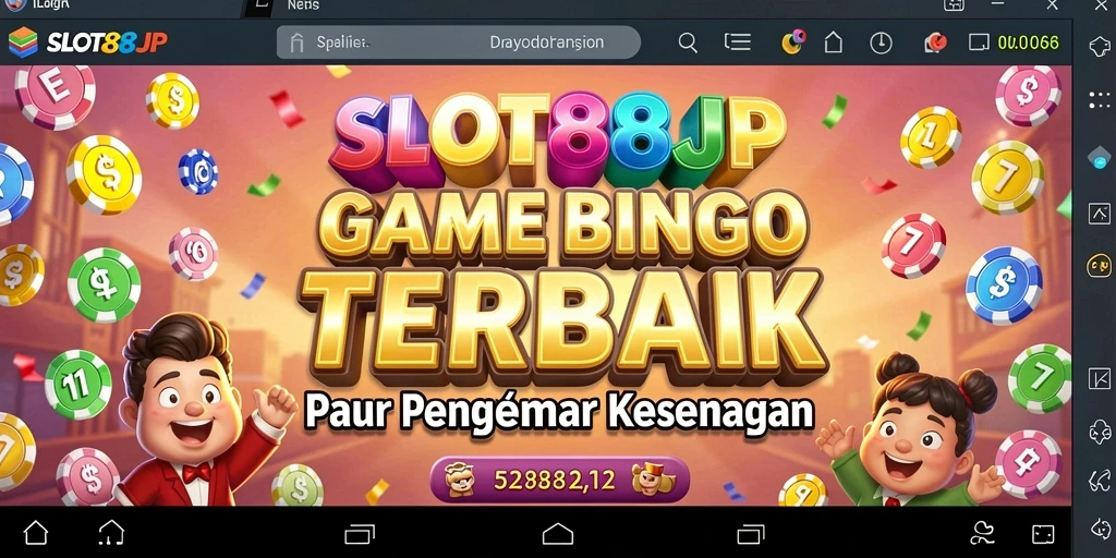 Tampilan gameplay SLOT88JP dengan suasana Bingo yang seru.