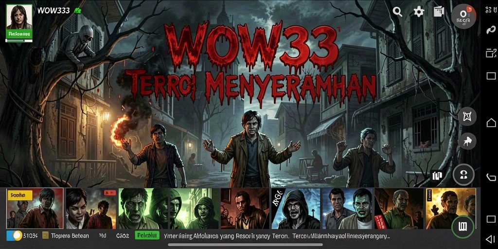 Menampilkan gameplay seram WOW33 yang mendebarkan dan penuh ketegangan.